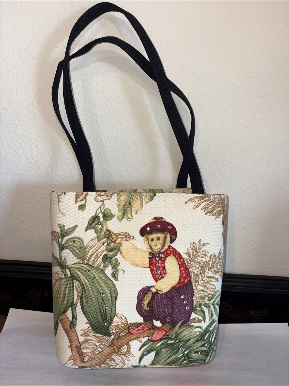 Tote Bag with Black Straps